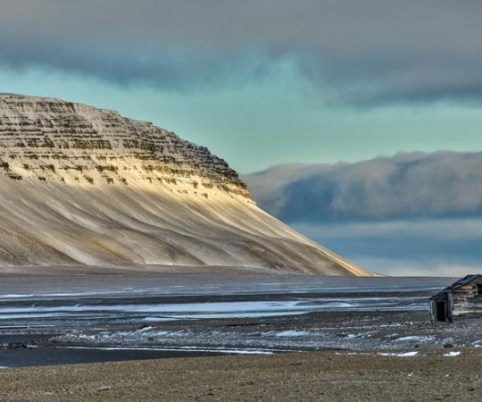 The abandoned outpost of Port Leopold, built sometime in the mid-1920s, on the northeastern tip of Somerset Island in the High Arctic, was used briefly to trade fox furs. Photo: Dennis Minty