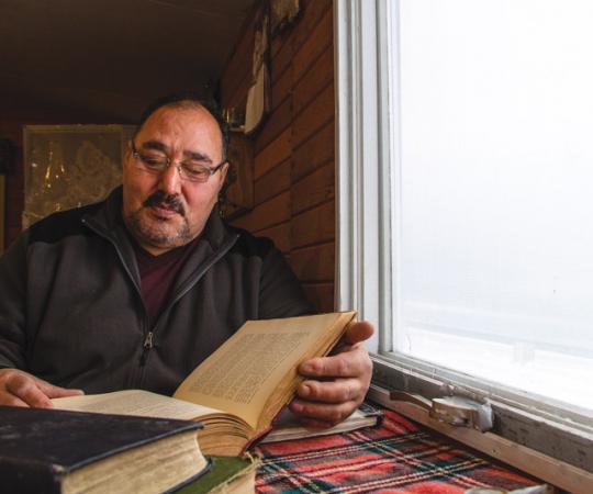 Louie Kamookak, Up Here's Northerner of the Year for 2014. Photo Riley Veldhuizen