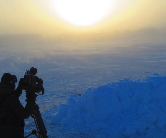 Charlotte Morritt-Jacobs captures the sunset in Rankin Inlet. 