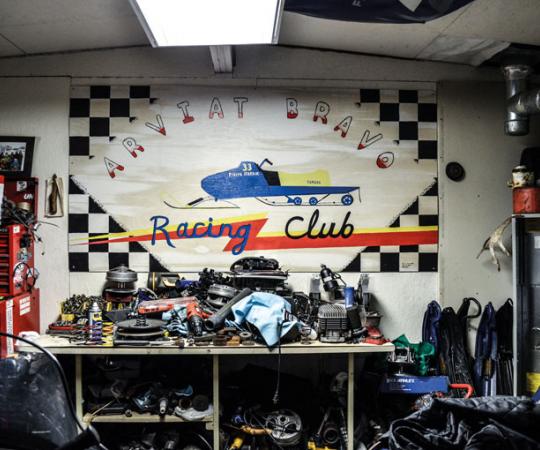 A Yamaha Bravo shop in Arviat, Nunavut