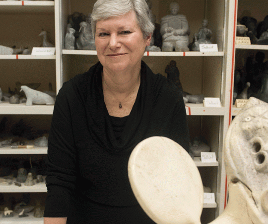 Darlene Coward Wight, the long-time curator of Inuit art at the Winnipeg Art Gallery is working to get as many eyes as possible on the Nunavut government’s collection. Photos courtesy Tammy Sawatzky/WAG