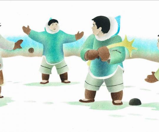 Illustration by Andrew Qappik, C/O Uqqurmiut Centre for Arts & Crafts