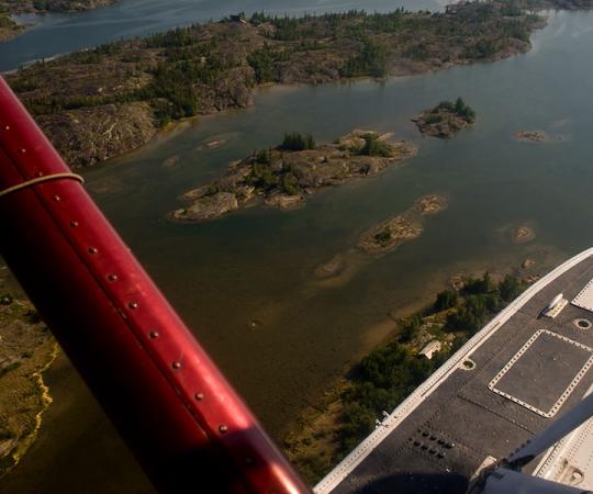 FLIGHT-SEE: See the East Arm from the sky. Photo by Pat Kane