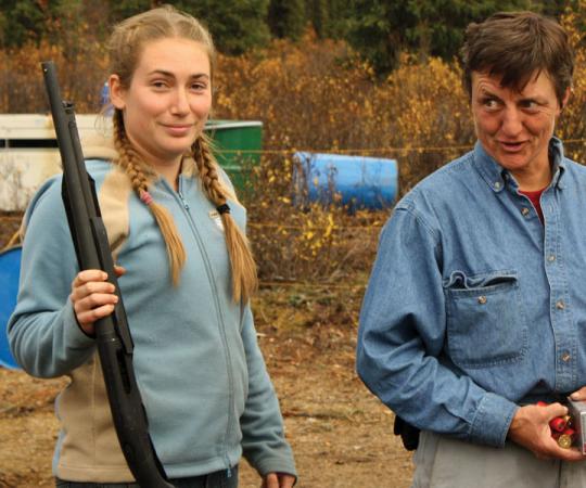 Who do you think is in charge? Writer Eva Holland and her former boss Kel Sax. Photo courtesy of Eva Holland