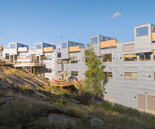 In Yellowknife, billion-year-old Precambrian Shield comes with the house. Photo courtesy of Simon Taylor.