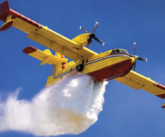 NWT residents have grown accustomed to seeing these CL-215s overhead during the summer.