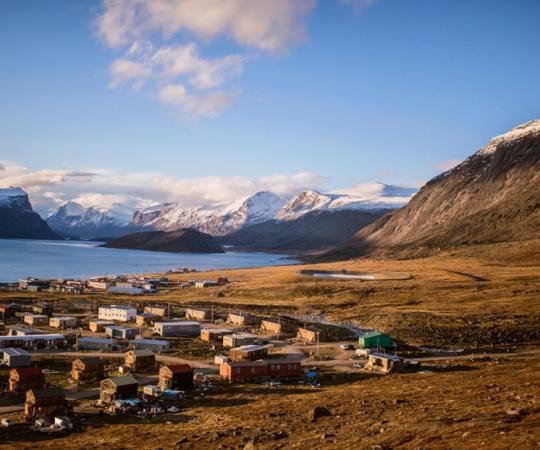 Pangnirtung lies at the foot of some of Baffin Island's highest peaks. Photo by Angela Gzowski/Up Here