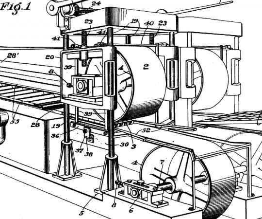 Plans from Clarence Birdseye's 1930 patent for quick-frozen fish. (Public Domain)
