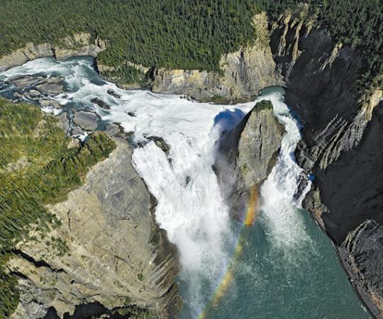 Virginia Falls, in Nahanni National Park. Photo courtesy George Fischer/NWTT