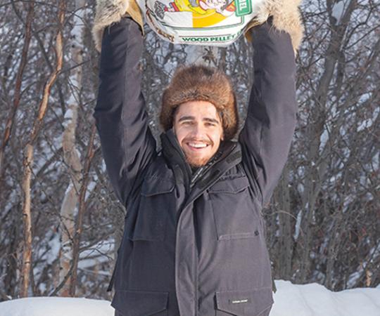 Devin Madsen, Yellowknife Racquet Club fitness instructor. Photos by Hannah Eden/Up Here