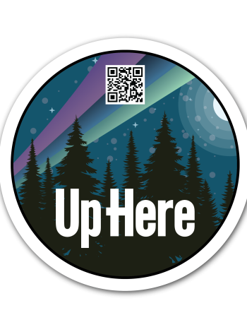 Up Here Sticker
